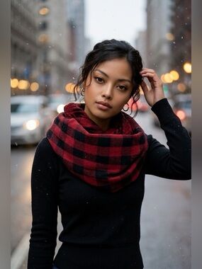Rampage Burgundy Infinity Scarf